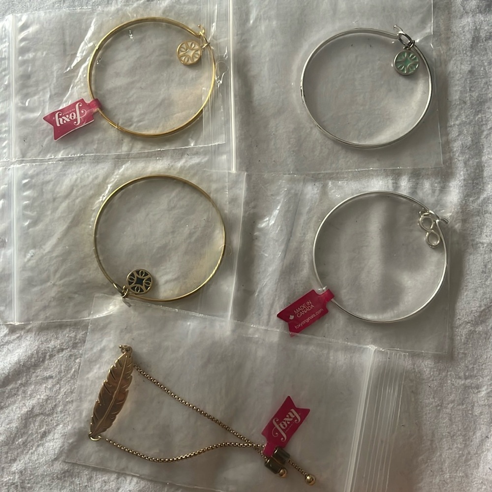 5 NEW BRACELETS